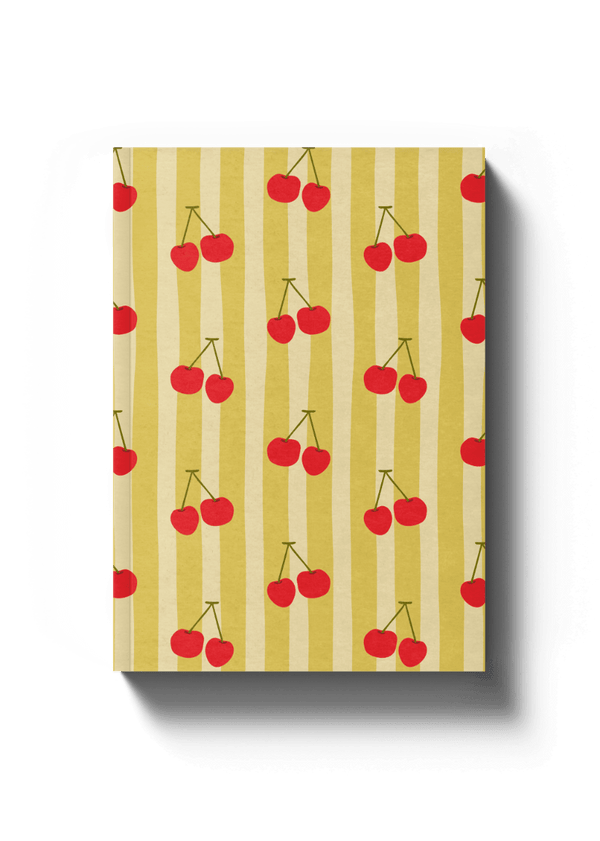 Lined A5 Notebook - Cherries