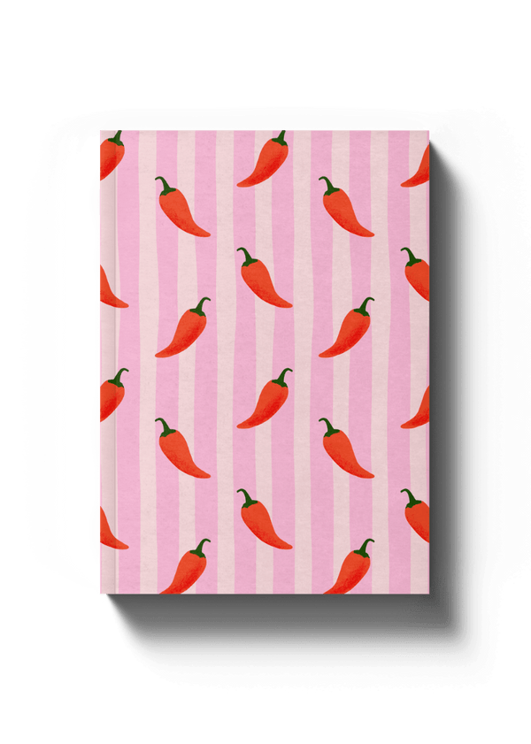 Lined A5 Notebook - Chillies