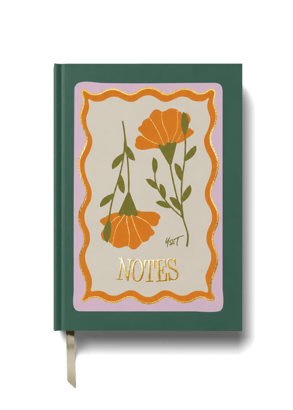 Lined Notebook (A5) - Golden Bloom