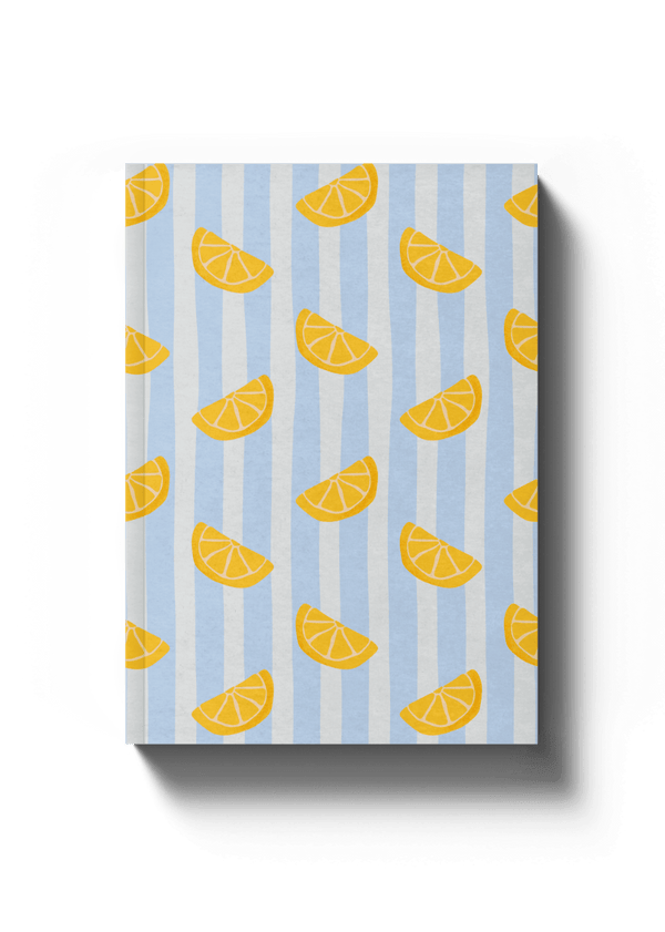 Lined A5 Notebook - Lemons
