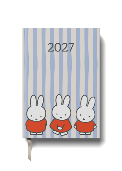 Miffy 2027 A5 Diary - Week-to-View - Miffy Trio