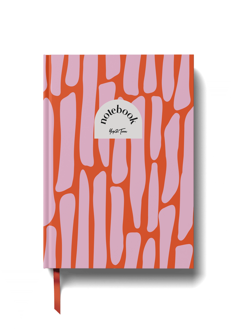 Lined Notebook (A5) - Pink Pebbles