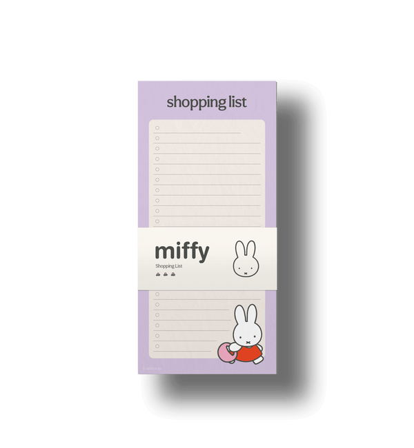 Miffy-themed shopping list notepad