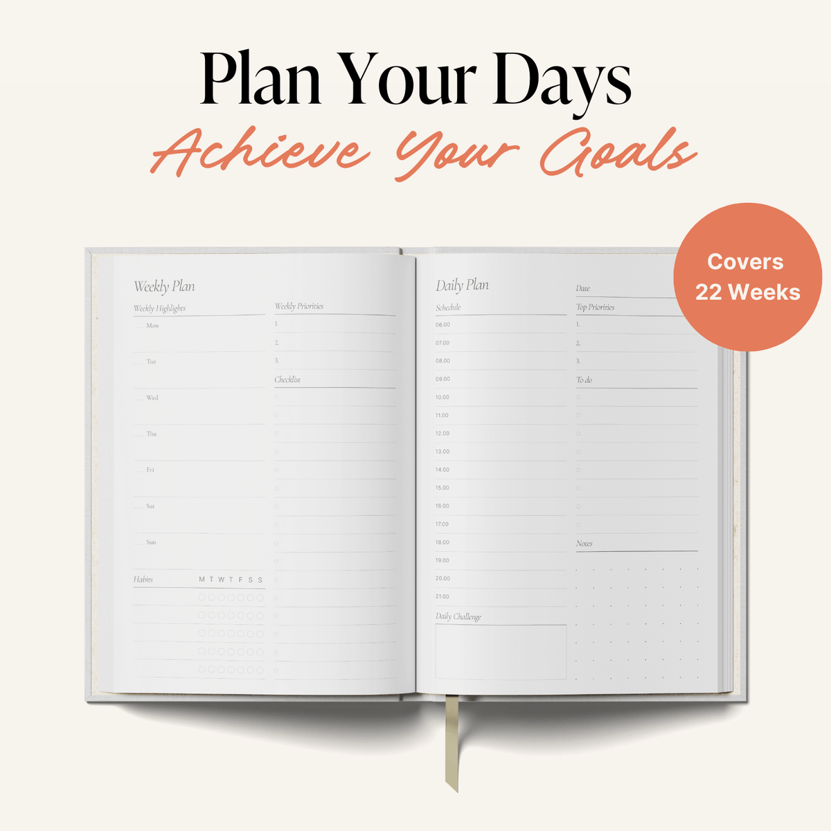 Daily Planner - Pink Stripes