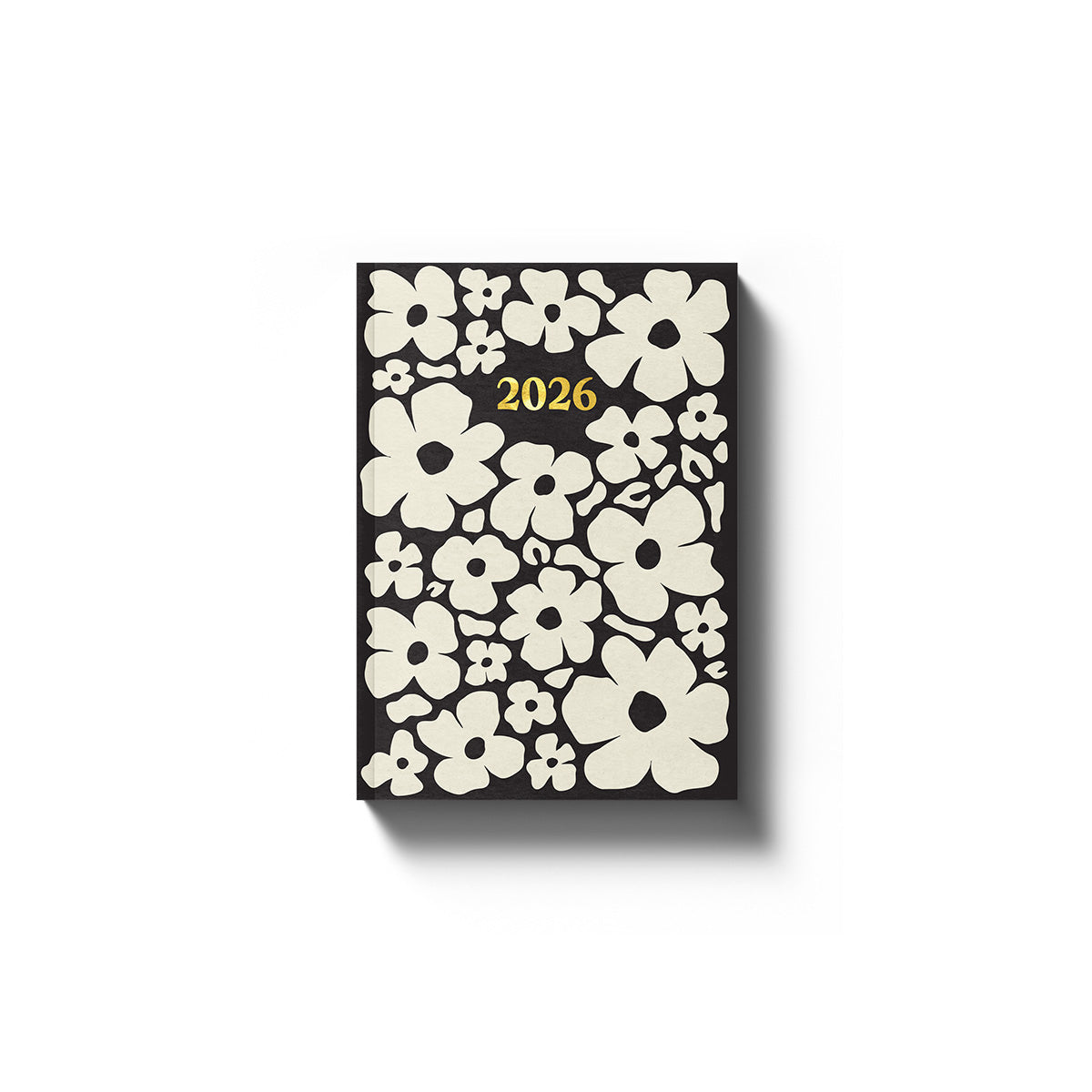 A6 (Pocket) 2026 Diary - Week To View - Monochrome Daisies