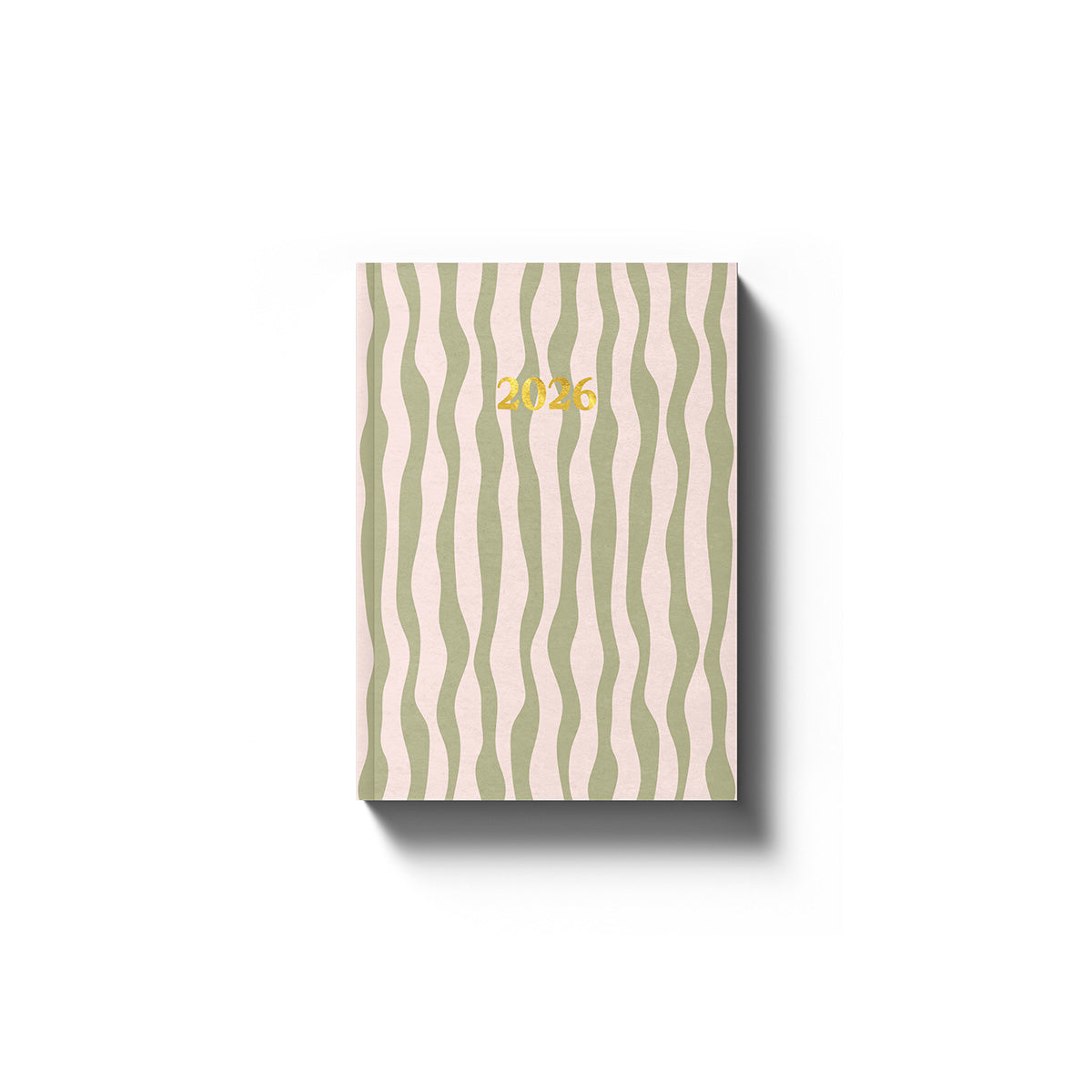 A6 (Pocket) 2026 Diary - Week To View - Green Stripes