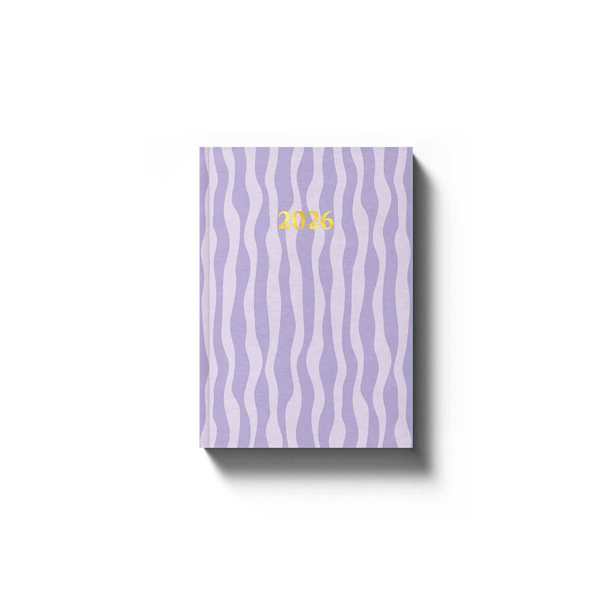 A6 (Pocket) 2026 Diary - Week To View - Purple Stripes