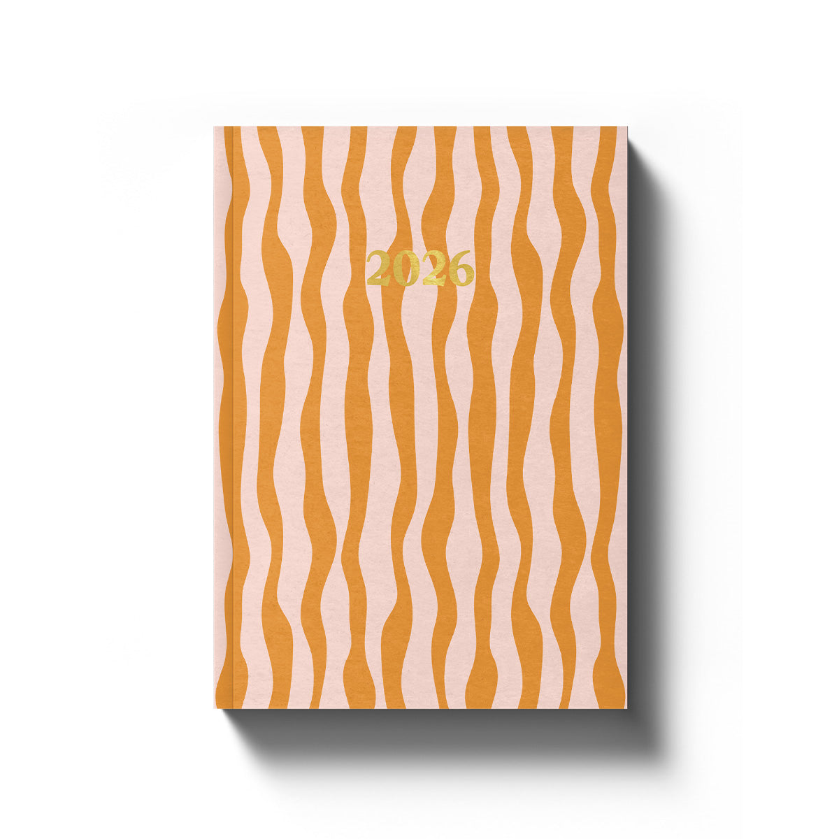 A5 2026 Diary - Week To View - Orange Stripes
