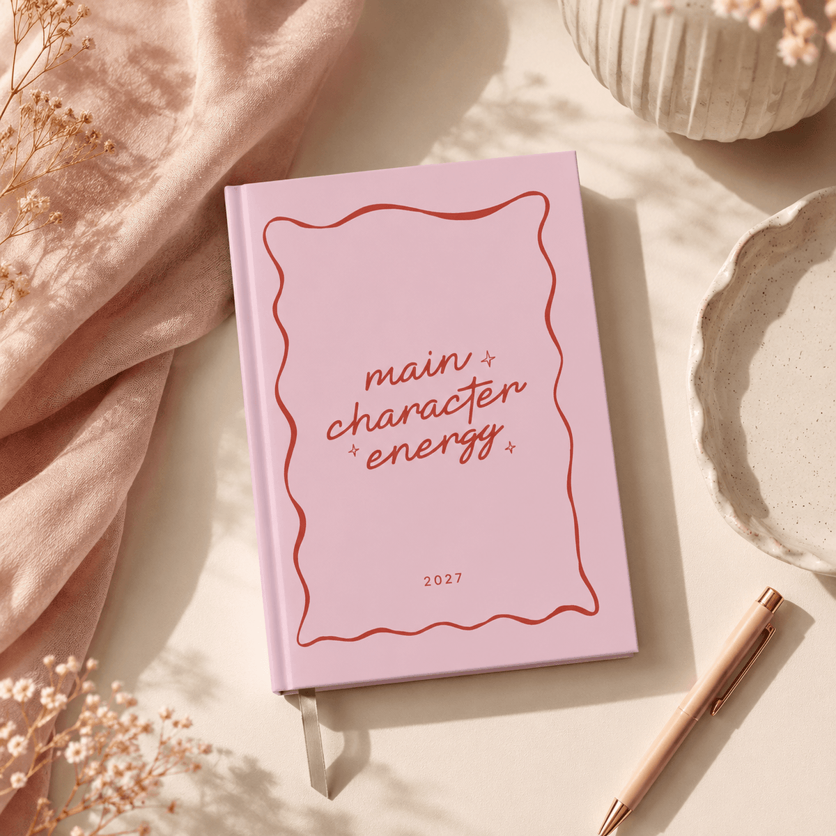2027 A5 Diary - Week-to-View - Main Character Energy