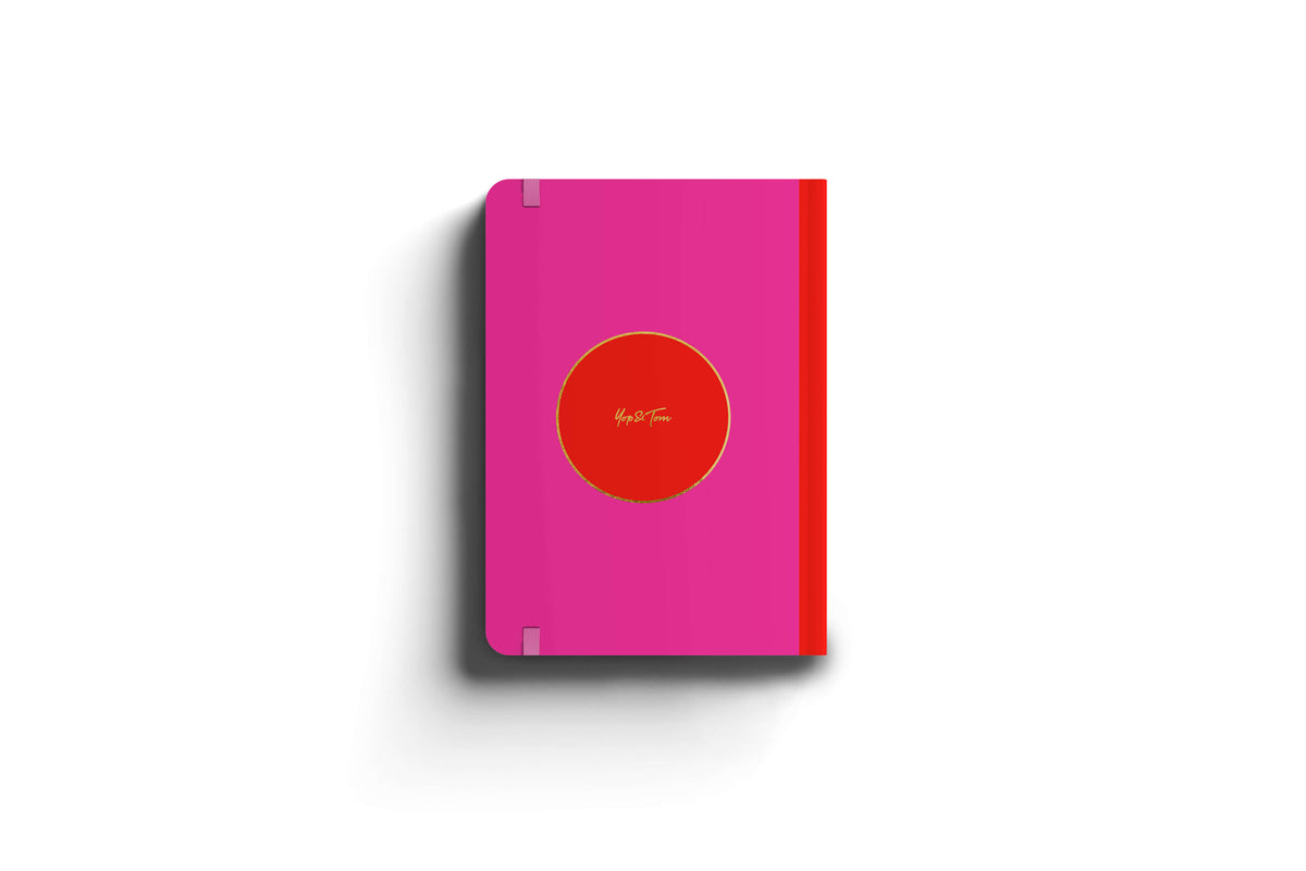 Contrast Red &amp; Pink A5 2025 Diary - Week To View