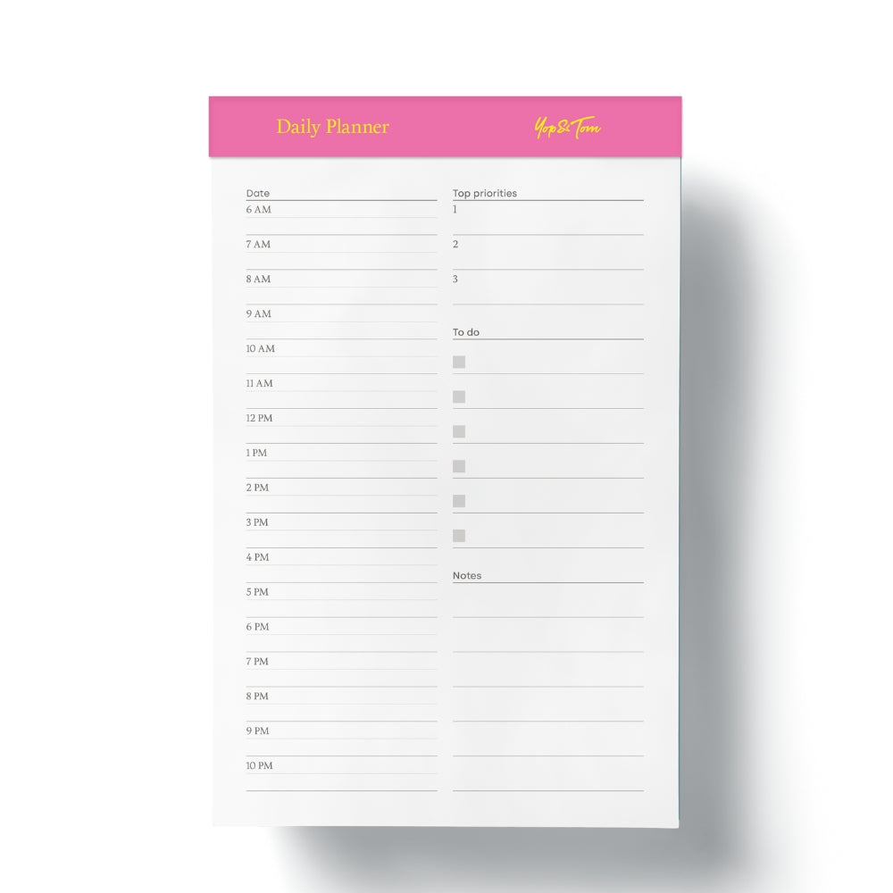Daily Planner Tear-off Pads