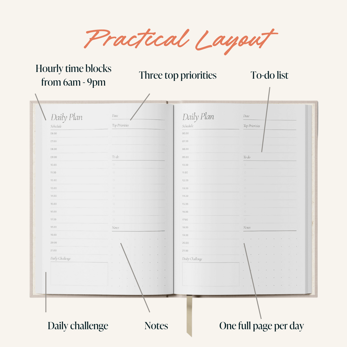 Daily Planner - Blue Mosaic