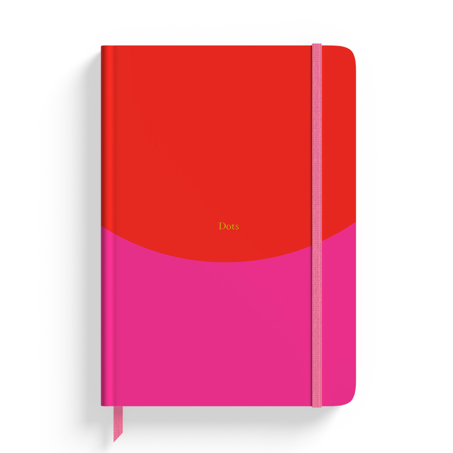 Contrast Red & Pink A5 Dotted Notebook