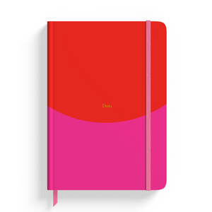 Contrast Red & Pink A5 Dotted Notebook