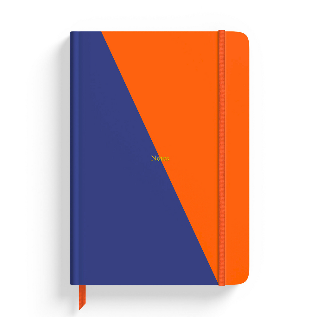 Contrast Navy & Orange A5 Lined Notebook - Yop & Tom
