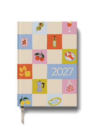 2027 A5 Diary - Week-to-View - Buon Appetito Check