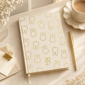 Miffy 2027 A5 Diary - Week-to-View - All Ears - Beige