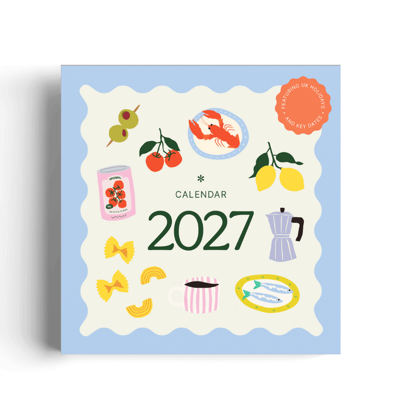 2027 Square Wall Calendar - 30x30cm - Buon Appetito