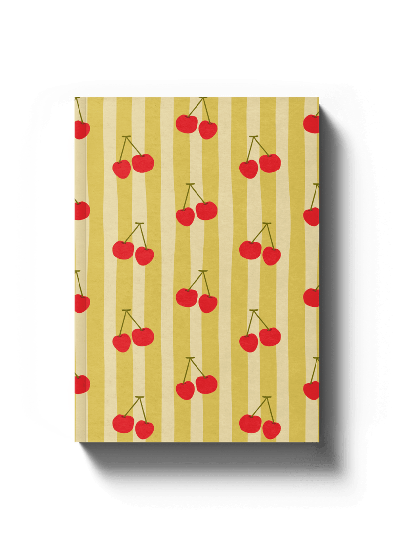 Lined A5 Notebook - Cherries