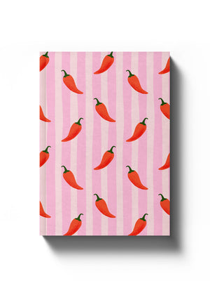 Softcover Lined A5 Notebook - Chillies