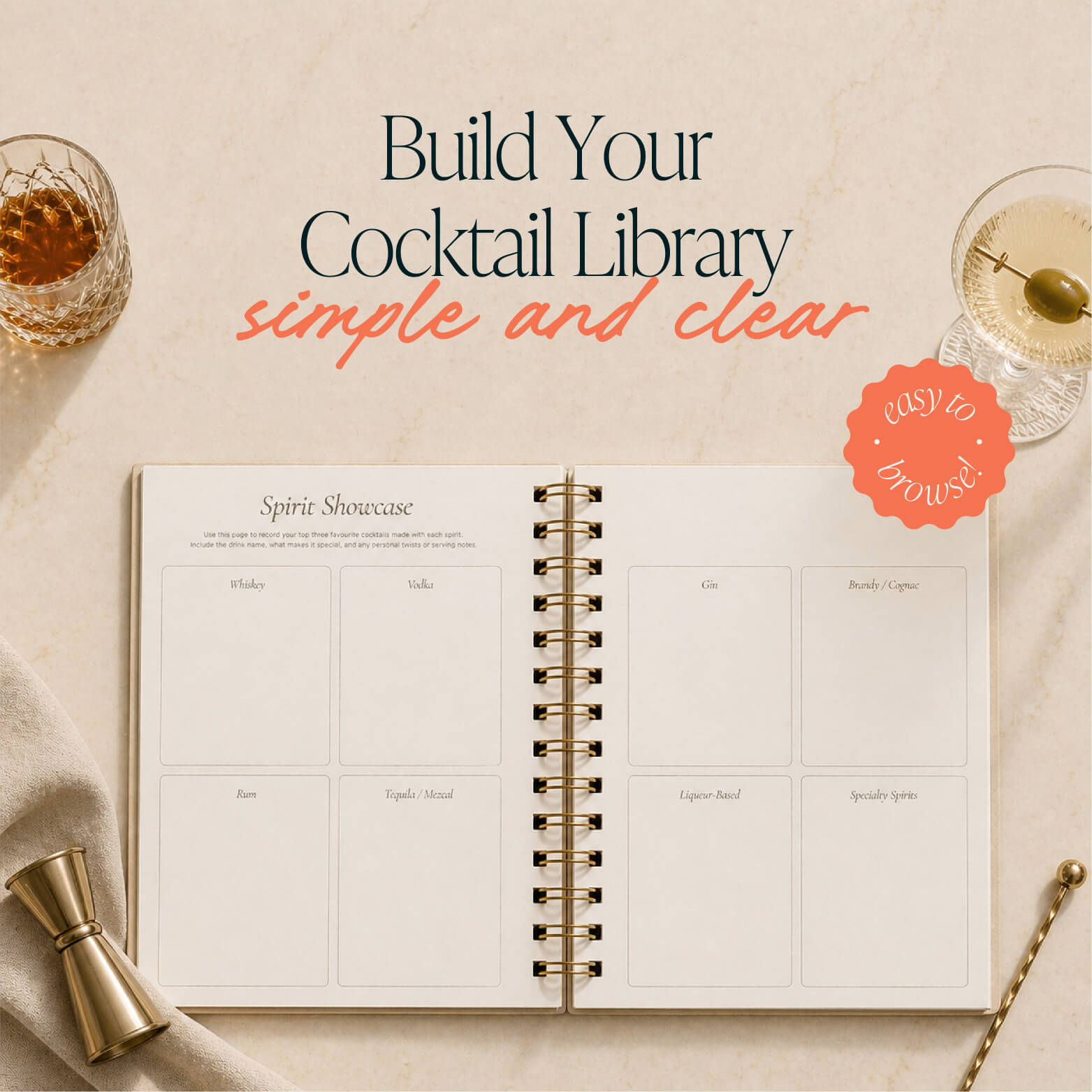 Cocktail Journal - Icons