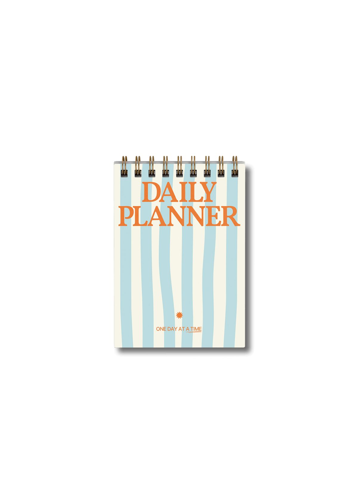 Wirebound Pocket A6 Daily Planner Pad - Blue Stripes