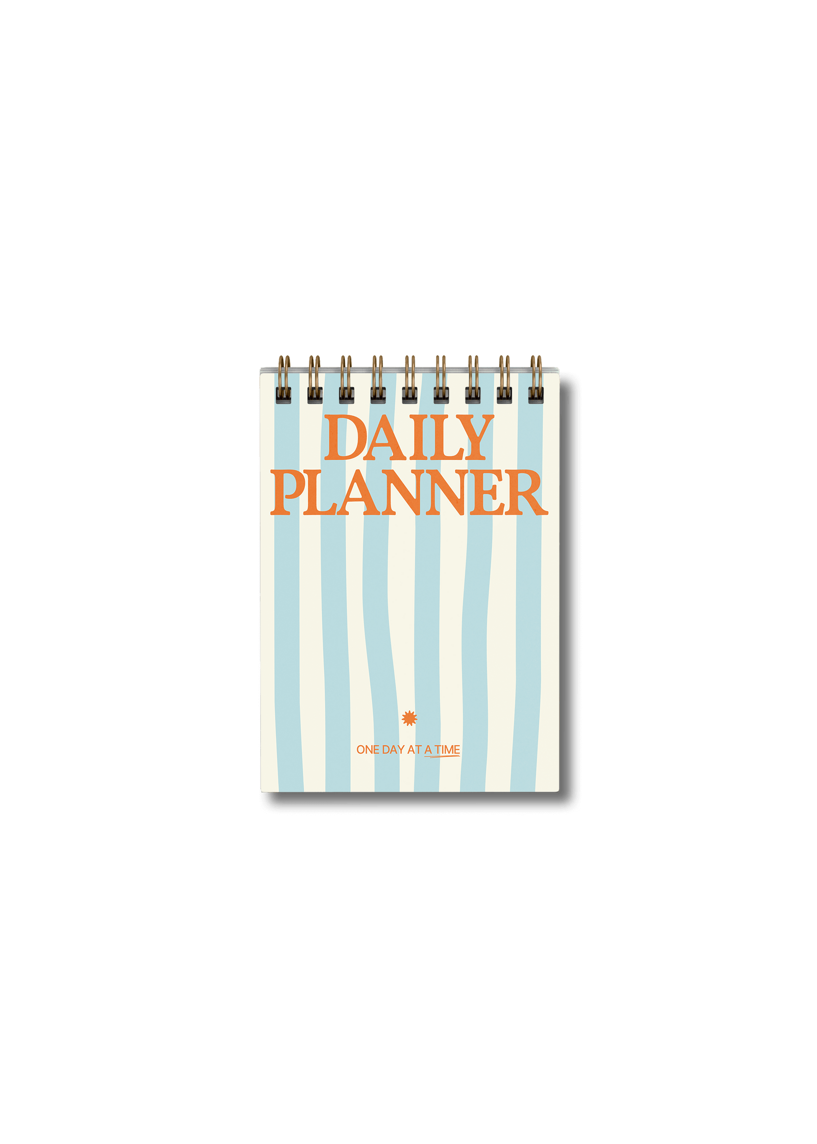 Wirebound Pocket A6 Daily Planner Pad - Blue Stripes