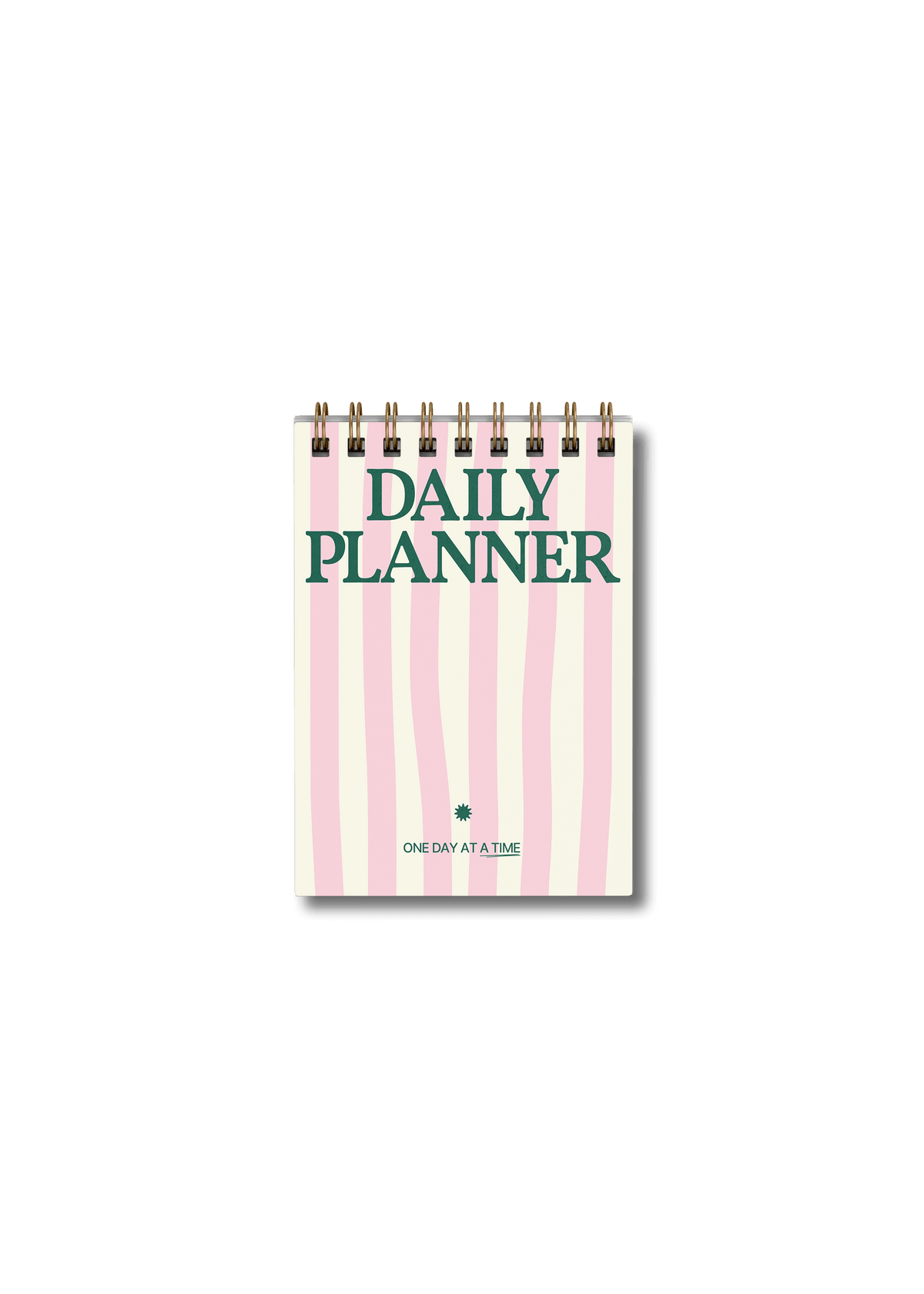 Wirebound Pocket A6 Daily Planner Pad - Pink Stripes