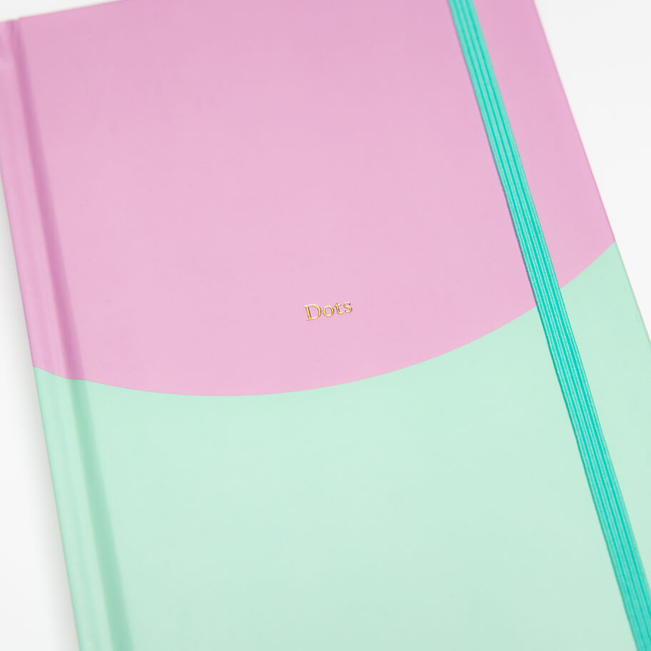 Contrast Lilac & Mint A5 Dotted Notebook