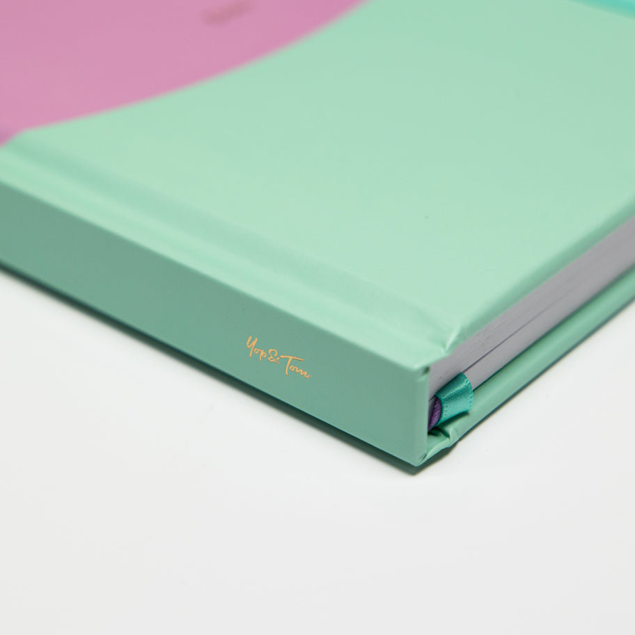 Contrast Lilac & Mint A5 Dotted Notebook