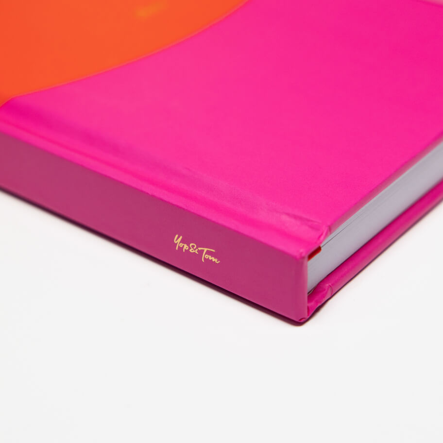 Contrast Red & Pink A5 Dotted Notebook