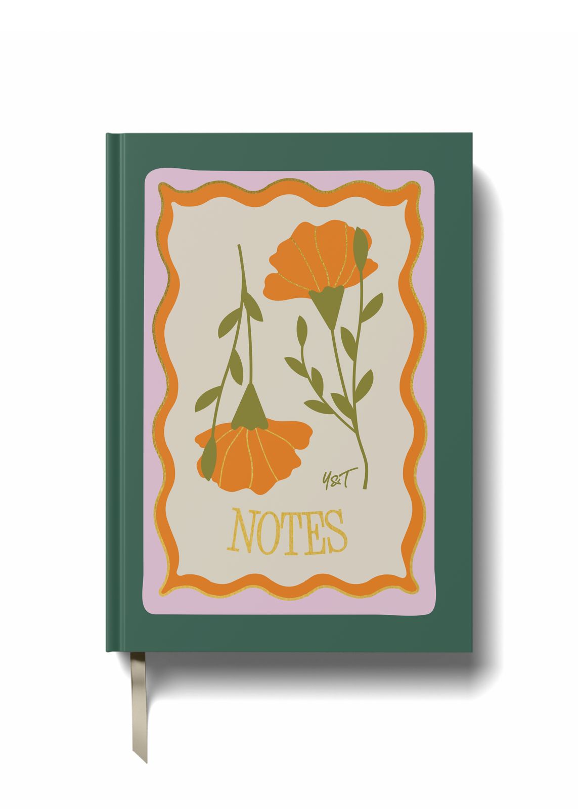 Lined Notebook (A5) - Golden Bloom
