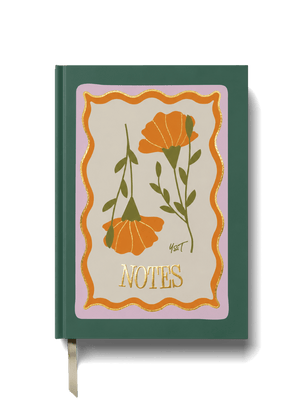 Lined Notebook (A5) - Golden Bloom