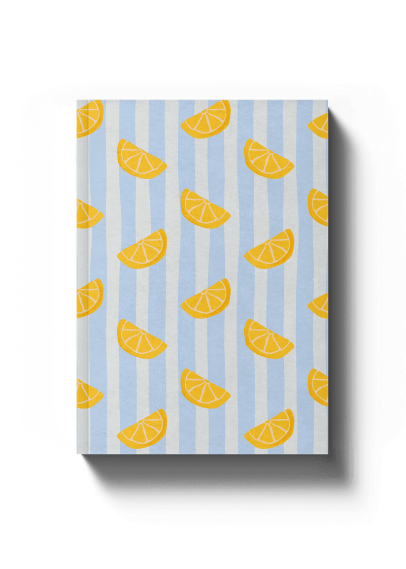 Lined A5 Notebook - Lemons