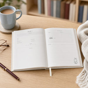 Miffy Reading Journal - Blue Stripes