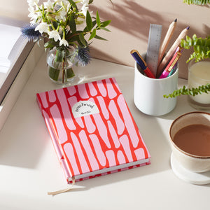 Lined Notebook (A5) - Pink Pebbles