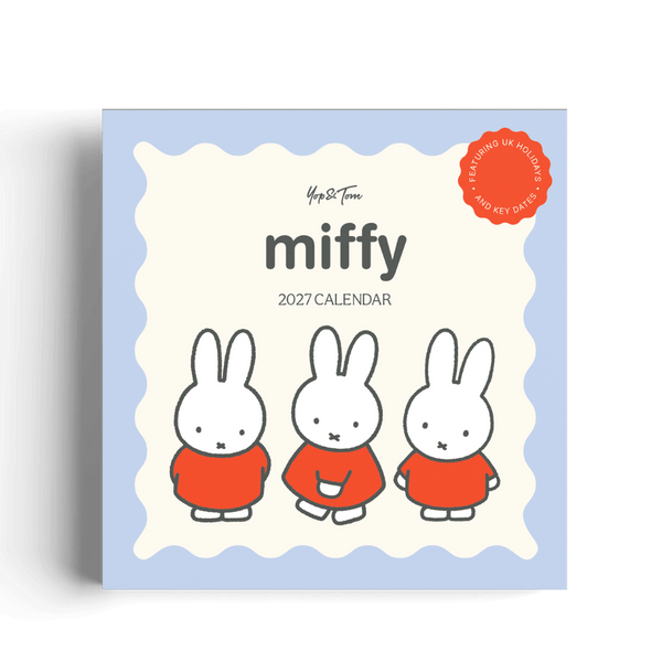 Miffy 2027 Square Wall Calendar - 30x30cm - Studio Edition
