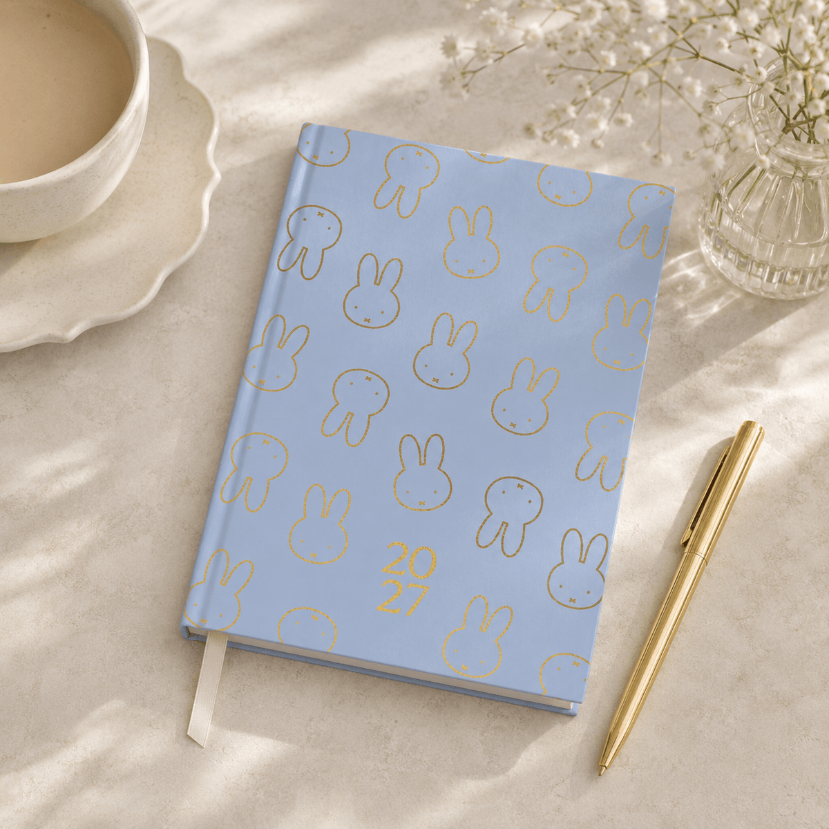 Miffy 2027 A5 Diary - Week-to-View - All Ears - Blue