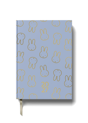 Miffy 2027 A5 Diary - Week-to-View - All Ears - Blue