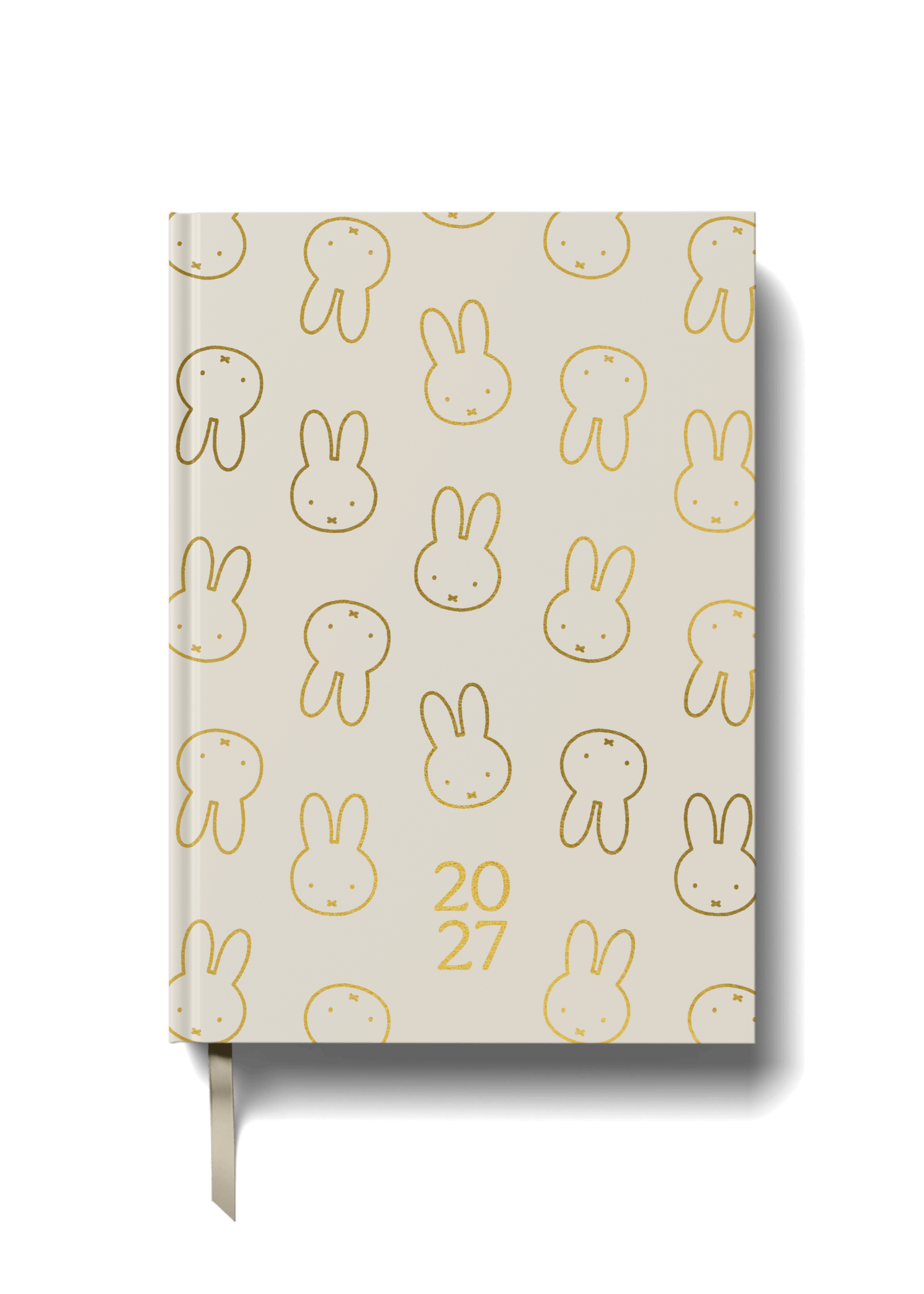 Miffy 2027 A5 Diary - Week-to-View - All Ears - Beige