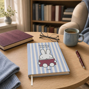 Miffy Reading Journal - Blue Stripes
