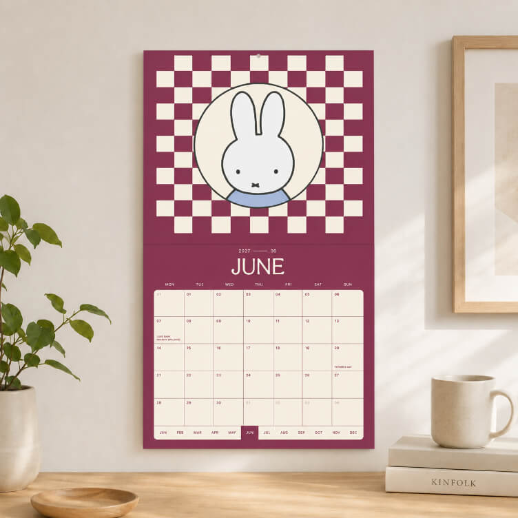 Miffy 2027 Square Wall Calendar - 30x30cm - Studio Edition