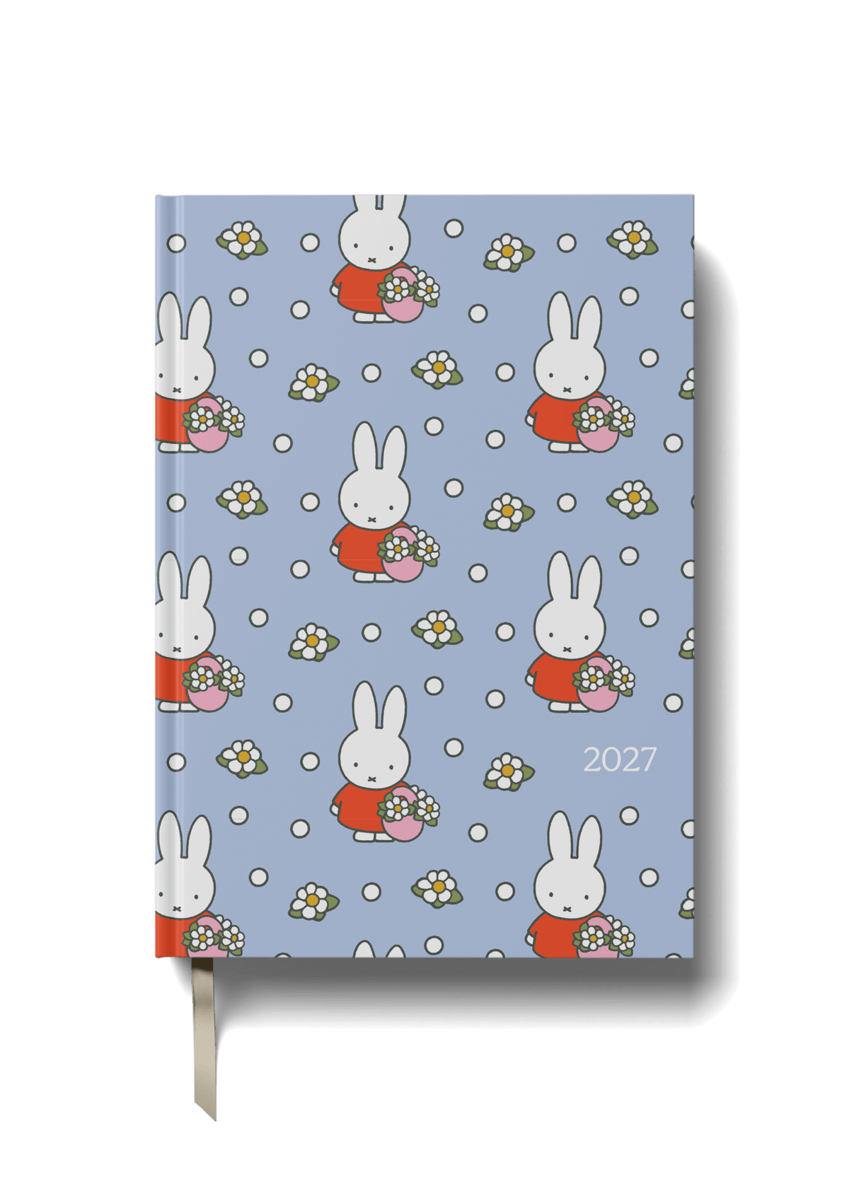 Miffy 2027 A5 Diary - Week-to-View - Blue Flowers