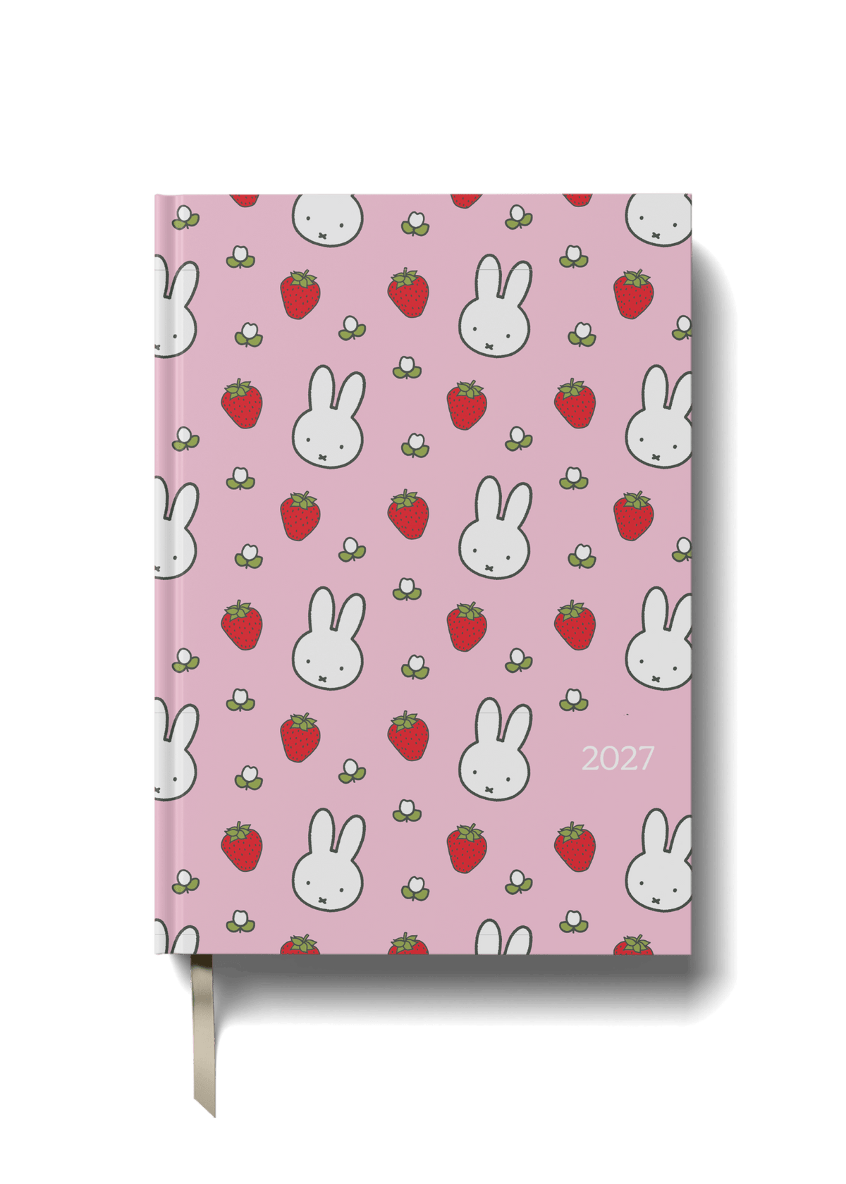 Miffy 2027 A5 Diary - Week-to-View - Pink Strawberries