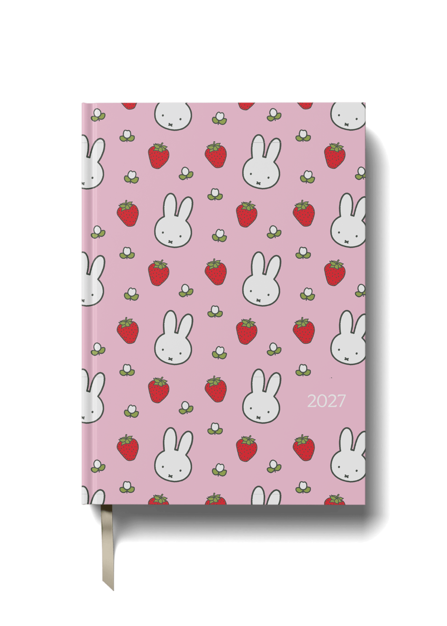 Miffy 2027 A5 Diary - Week-to-View - Pink Strawberries