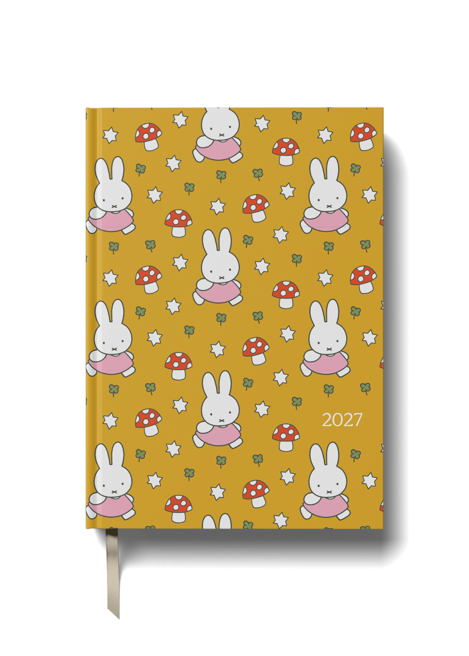 Miffy 2027 A5 Diary - Week-to-View - Yellow Toadstools