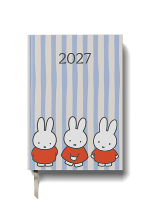 Miffy 2027 A5 Diary - Week-to-View - Miffy Trio