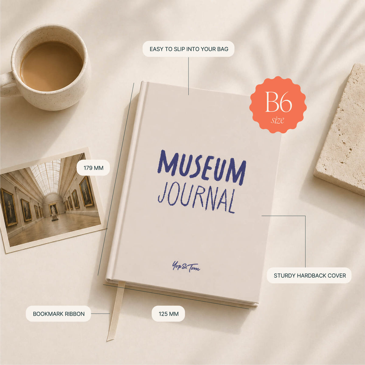 Museum Journal - B6 Hardback - Sand
