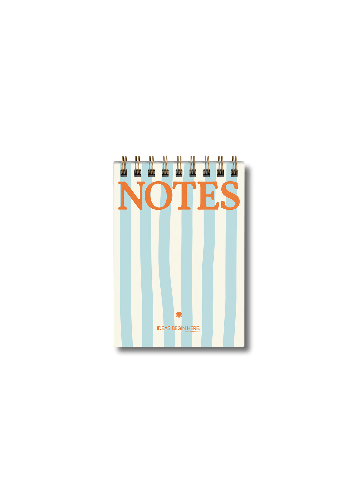 Wirebound Pocket A6 Notepad - Blue Stripes