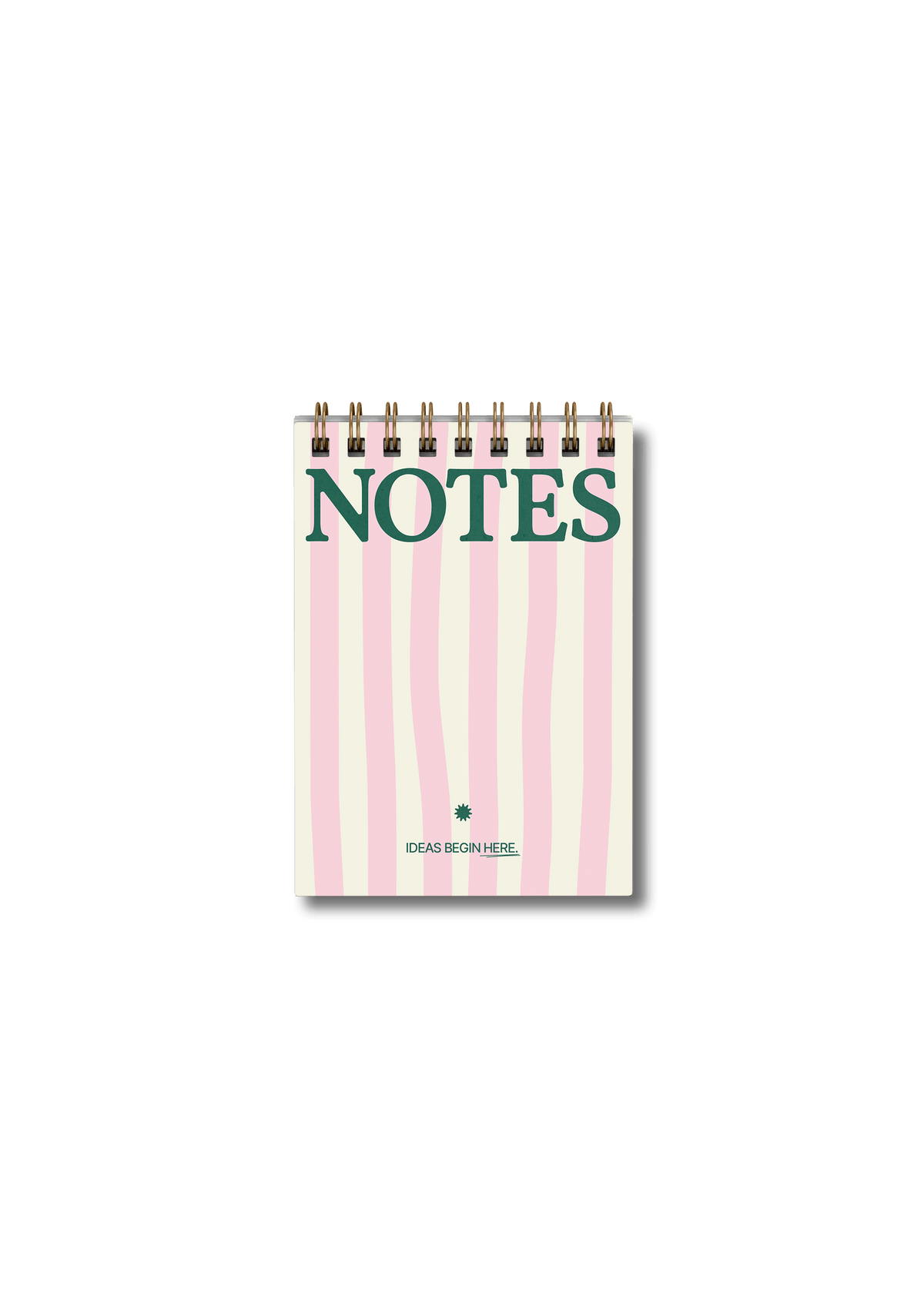 Wirebound Pocket A6 Notepad - Pink Stripes